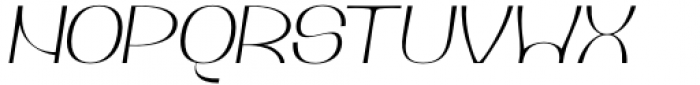 Petale Thin Italic Font UPPERCASE