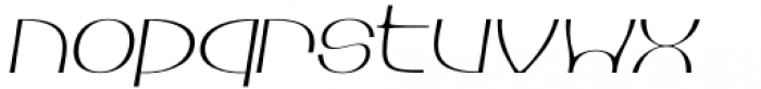 Petale Thin Italic Font LOWERCASE