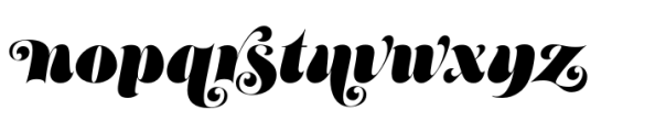 Petals BF Italic Font LOWERCASE