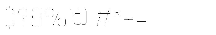Petar04 Petar Thin Font OTHER CHARS