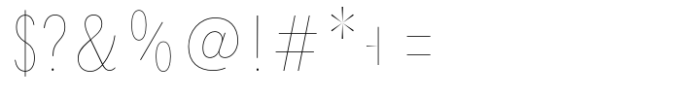 Petermann Condensed Hairline Font OTHER CHARS