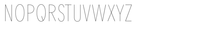 Petermann Condensed Hairline Font UPPERCASE