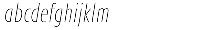 Petermann Condensed Thin Italic FONT