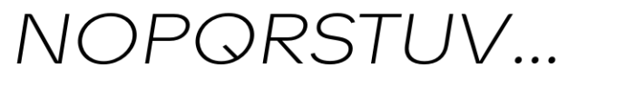 Petermann Expanded Extra Light Italic Font UPPERCASE