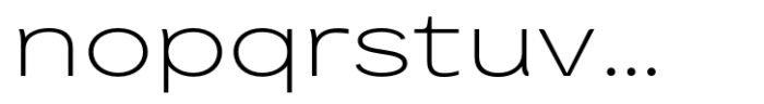Petermann Expanded Extra Light Font LOWERCASE