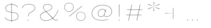 Petermann Expanded Hairline Font OTHER CHARS