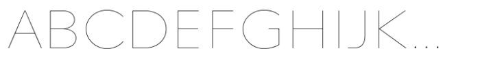 Petermann Expanded Hairline Font UPPERCASE