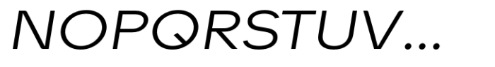 Petermann Expanded Light Italic Font UPPERCASE