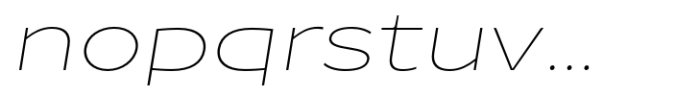 Petermann Expanded Thin Italic Font LOWERCASE