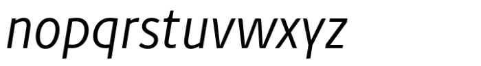 Petermann Light Italic Font LOWERCASE