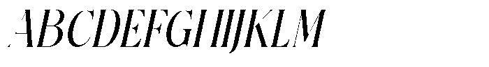 Petrichor Italic Font UPPERCASE