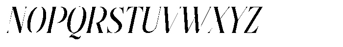 Petrichor Italic Font UPPERCASE