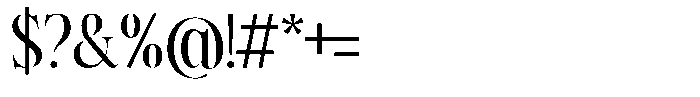 Petrichor Regular Font OTHER CHARS