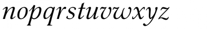 Pevensey 1 Italic Font LOWERCASE