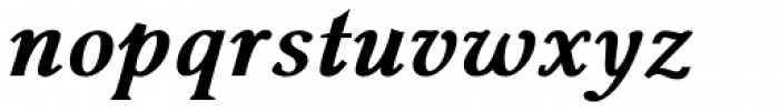 Pevensey 5 Heavy Italic Font LOWERCASE