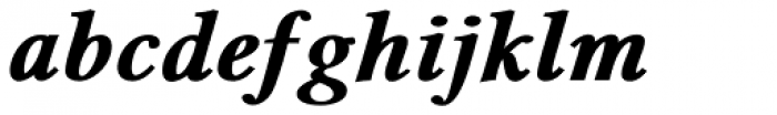 Pevensey 6 ExtraHeavy Italic Font LOWERCASE