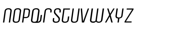 Peyton Display Thin Italic Font LOWERCASE