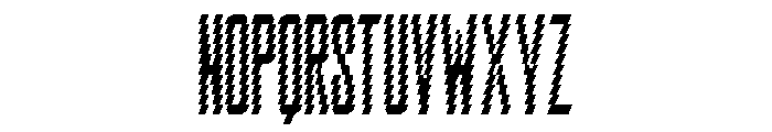 Penitente BT Sans Distorted Font LOWERCASE