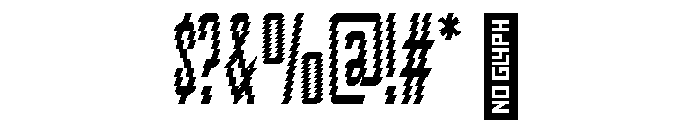 Penitente BT Serif Distorted Font OTHER CHARS