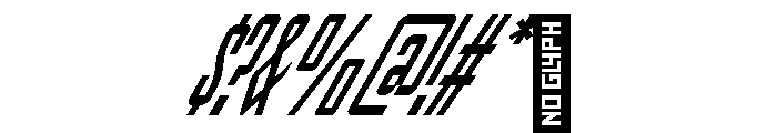 Penitente BT Serif Slanted Font OTHER CHARS