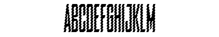PenitenteBTSans SansDistorted Instance Font UPPERCASE