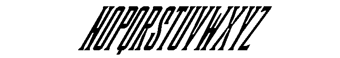 PenitenteBTSerif SerifSlanted Instance Font UPPERCASE