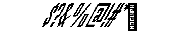 PenitenteBTSerif SerifSlantedDistorted Instance Font OTHER CHARS