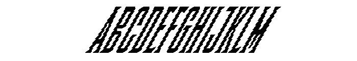 PenitenteBTSerif SerifSlantedDistorted Instance Font UPPERCASE