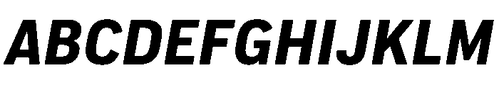 Pennsylvania Sans Bold Italic Font UPPERCASE