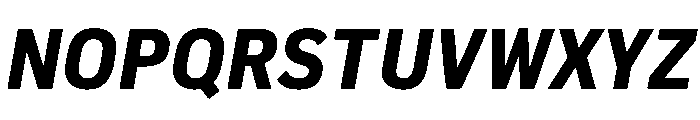 Pennsylvania Sans Bold Italic Font UPPERCASE