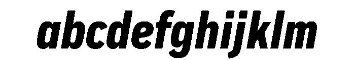 Pennsylvania Sans Condensed Black Italic FONT
