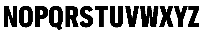 Pennsylvania Sans Condensed Black Font UPPERCASE