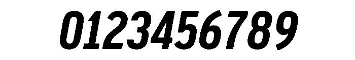 Pennsylvania Sans Condensed Bold Italic Font OTHER CHARS
