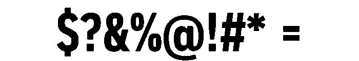 Pennsylvania Sans Condensed Bold Font OTHER CHARS