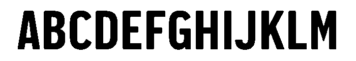 Pennsylvania Sans Condensed Bold Font UPPERCASE