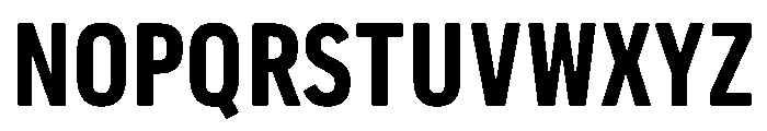 Pennsylvania Sans Condensed Bold Font UPPERCASE