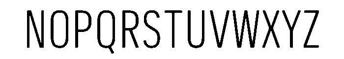 Pennsylvania Sans Condensed Light Font UPPERCASE