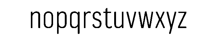 Pennsylvania Sans Condensed Light Font LOWERCASE