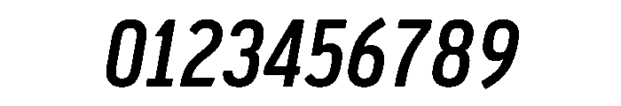 Pennsylvania Sans Condensed Medium Italic Font OTHER CHARS