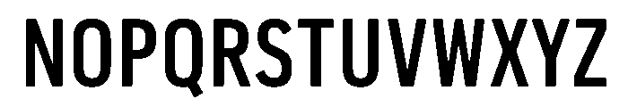 Pennsylvania Sans Condensed Medium Font UPPERCASE