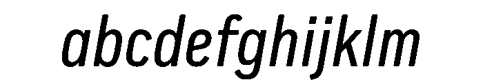 Pennsylvania Sans Condensed Regular Italic FONT