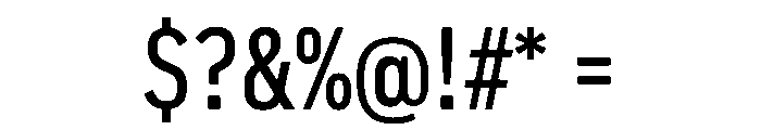 Pennsylvania Sans Condensed Regular Font OTHER CHARS