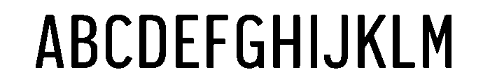 Pennsylvania Sans Condensed Regular Font UPPERCASE