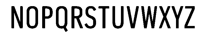 Pennsylvania Sans Condensed Regular Font UPPERCASE