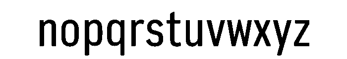 Pennsylvania Sans Condensed Regular Font LOWERCASE