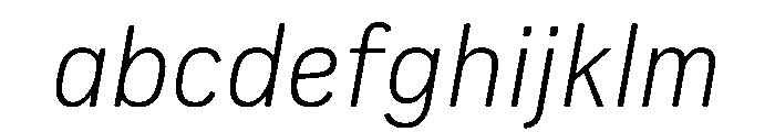 Pennsylvania Sans Light Italic FONT