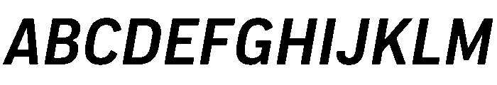 Pennsylvania Sans Medium Italic Font UPPERCASE