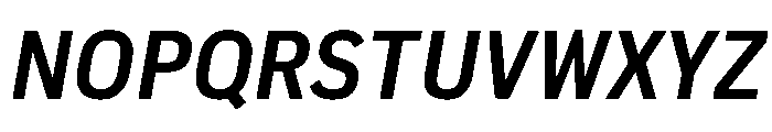 Pennsylvania Sans Medium Italic Font UPPERCASE