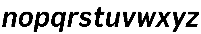 Pennsylvania Sans Medium Italic Font LOWERCASE