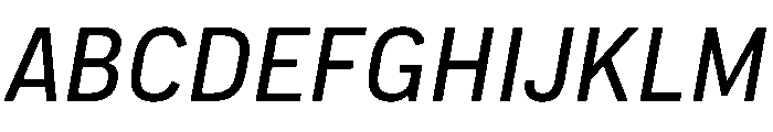 Pennsylvania Sans Regular Italic Font UPPERCASE